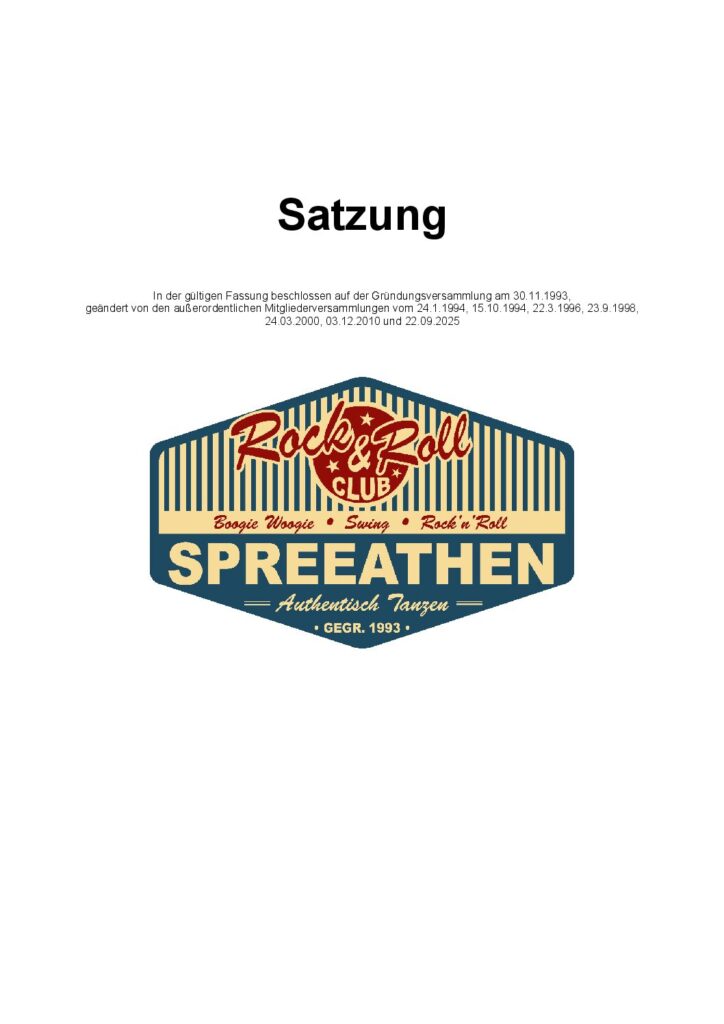 Satzung 2025